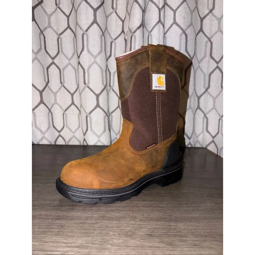 Carhartt Women's Ironwood Waterproof 11 Inch Alloy Toe Wellington Boot Size 8M